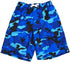 NORTY Big Mens 2XL-5XL Blue Camo Swim Suit 25012X Prepack